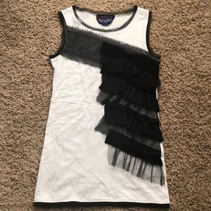 TWELVE BY TWELVE tank with ruffled detail